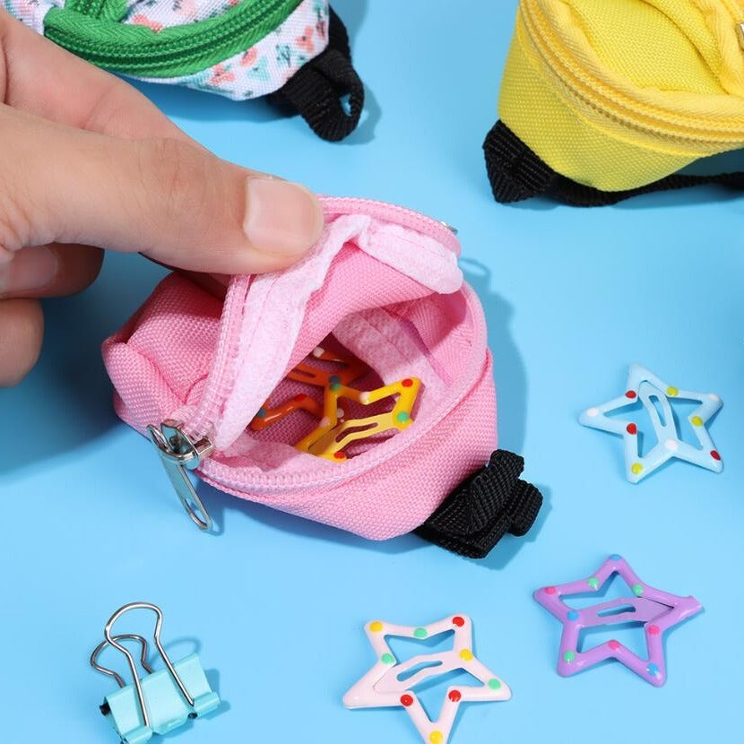 [LABUBU Mini Doll Bag] LABUBU Mini Doll Bag | 30CM 1/6 BJD Backpack | Doll House Decoration Toy Accessories Gift for Halloween Christmas