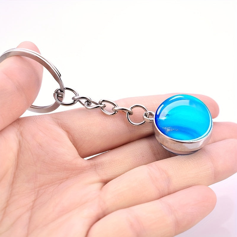 Solar System Eight Planets Keychain