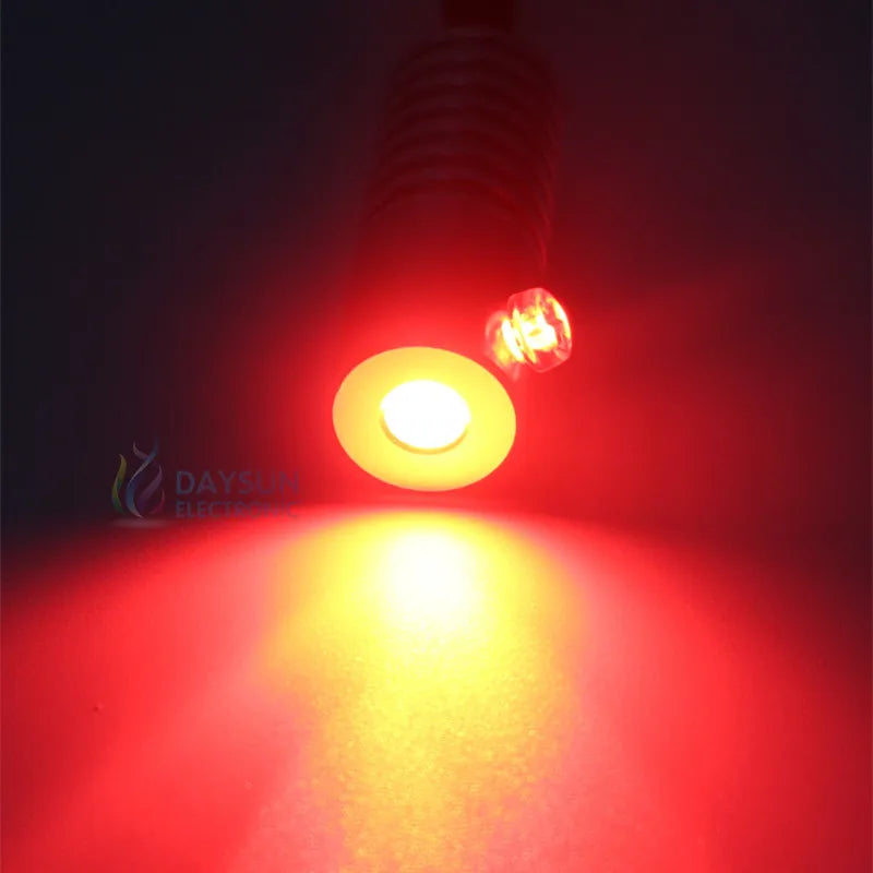 Free Shipping DC12V 2W Led Light Source 9 Colors Mini Illuminator LED Emitter Side Glow Fiber Optic Lamp Car Use Home Use