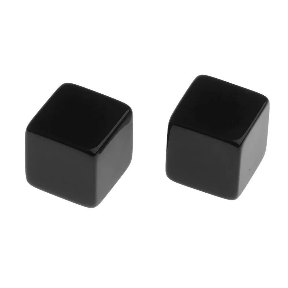 10pcs/pack New Acrylic 16mm Black Blank Dice Teaching Props Game Accessories Mathematical Tools Square Corner