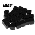 10pcs/pack New Acrylic 16mm Black Blank Dice Teaching Props Game Accessories Mathematical Tools Square Corner