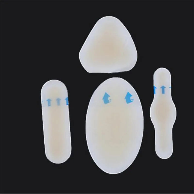 10PCS Gel Shoes Stickers Soft Hydrocolloid Pads Relief Pain Blisters Bunions Corns Calluses Friction Pressure Spots Heel Pain