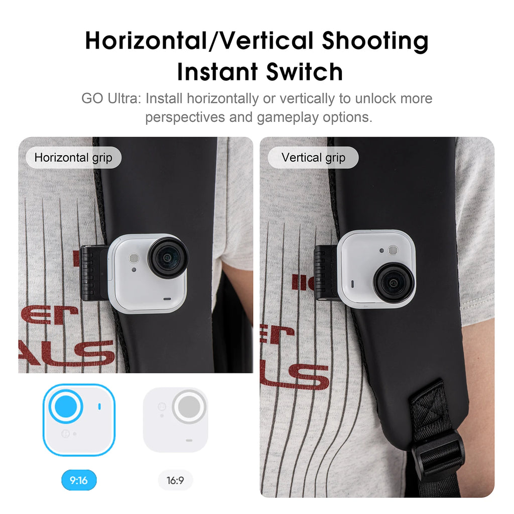 Backpack Clip Holder For Insta360 Go Ultra Quick Release Anti-shake Clip Magnetic Selfie Stick Holder Sports Camera Accessories