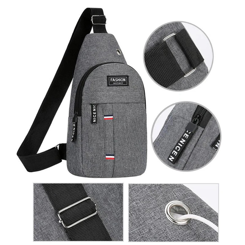 Men's Waterproof Large Capacity Fanny Pack Adjustable Strap For Outdoor Activities Travel Running Hiking And Cycling