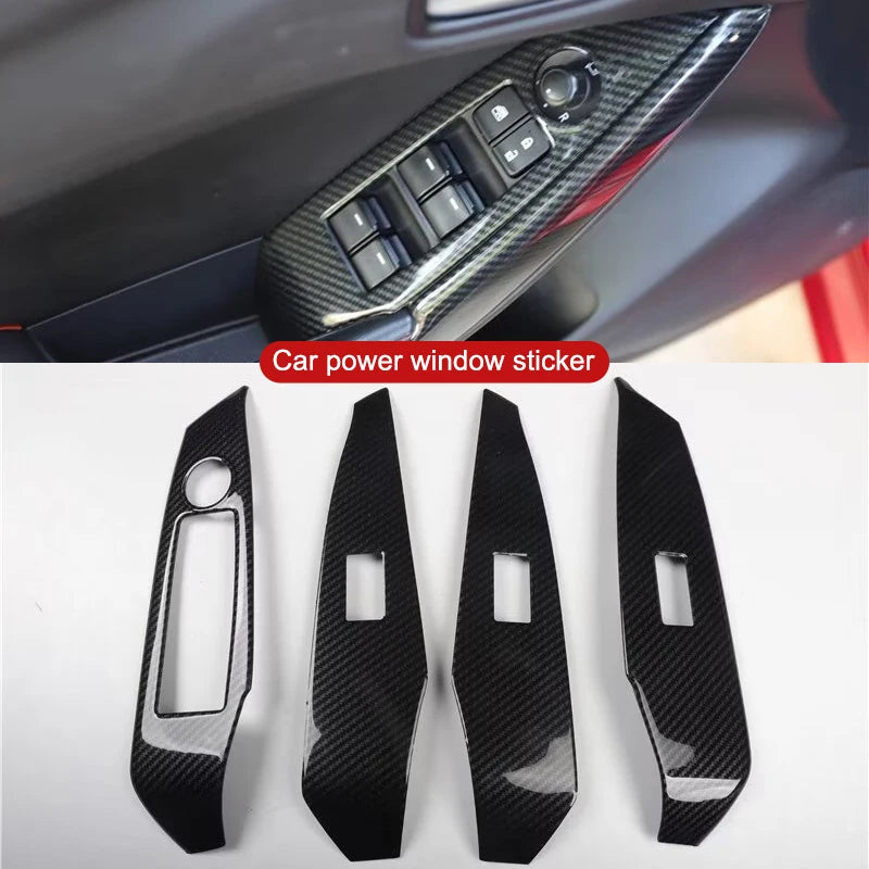 For Mazada 6 Atenza Car Steering Wheel Gear Shift Lever Panel Cover Decorative Sticker Plastic Interior Modification Accessories