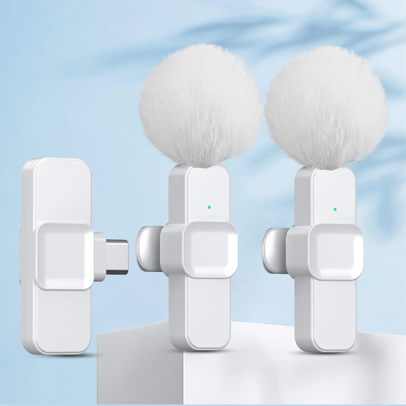 SNZIYAG K10 Wireless Lavalier Microphone Portable Audio Video Recording Mini Microphone for iPhone Android PC Live Gaming Phone