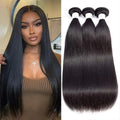 3/4 Pcs Straight Human Hair Bundles Natural Color Weave Straight Human Hair Bundles Extensions Human Hair Bundles For Women