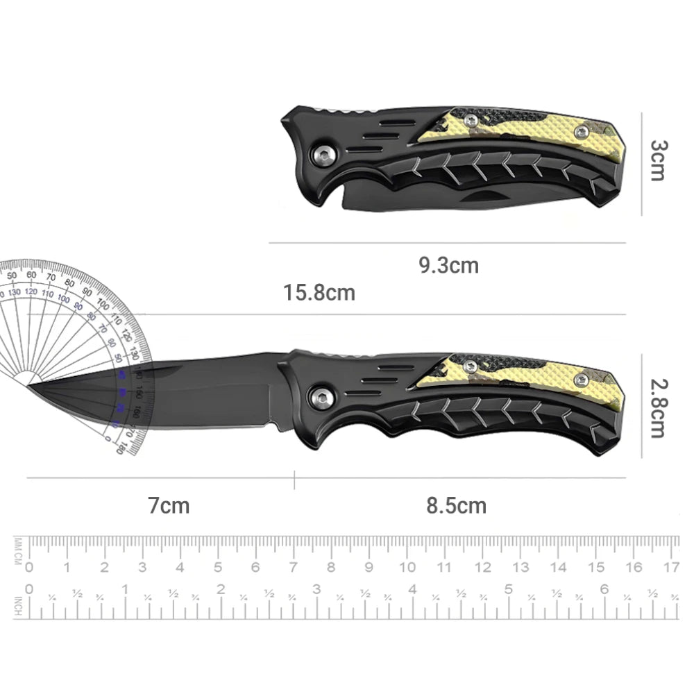 Stainless Steel Folding Knife Fillet Knife Fishing Boat Fishing Accessories with Easy To Carry Camping Meat Cutting PP Handle