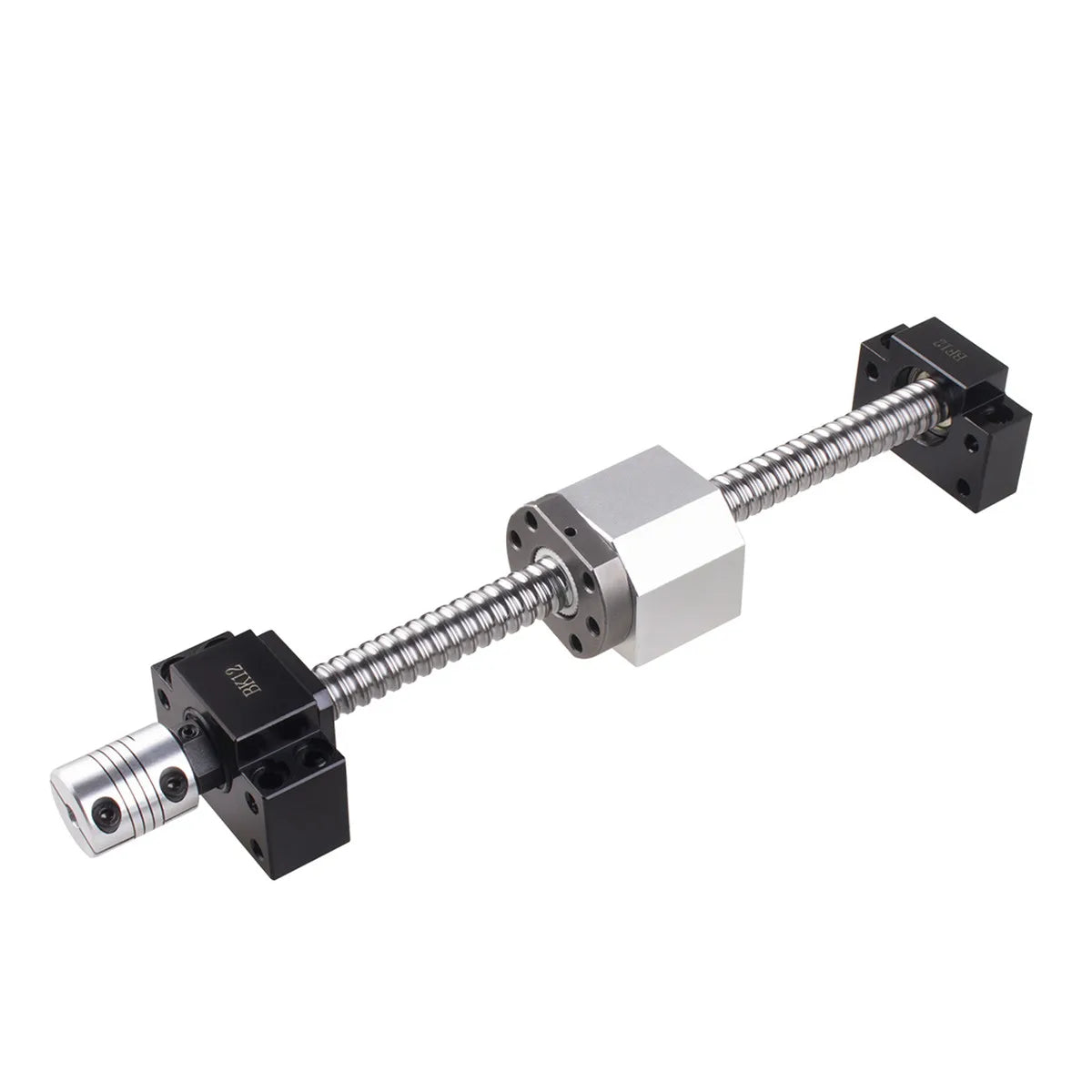 SFU1605 Set: RM1605 Ball Screw C7 End Machined + 1605 Ball Nut + Nut Housing + BK/BF12 End Support + Coupler For CNC Parts