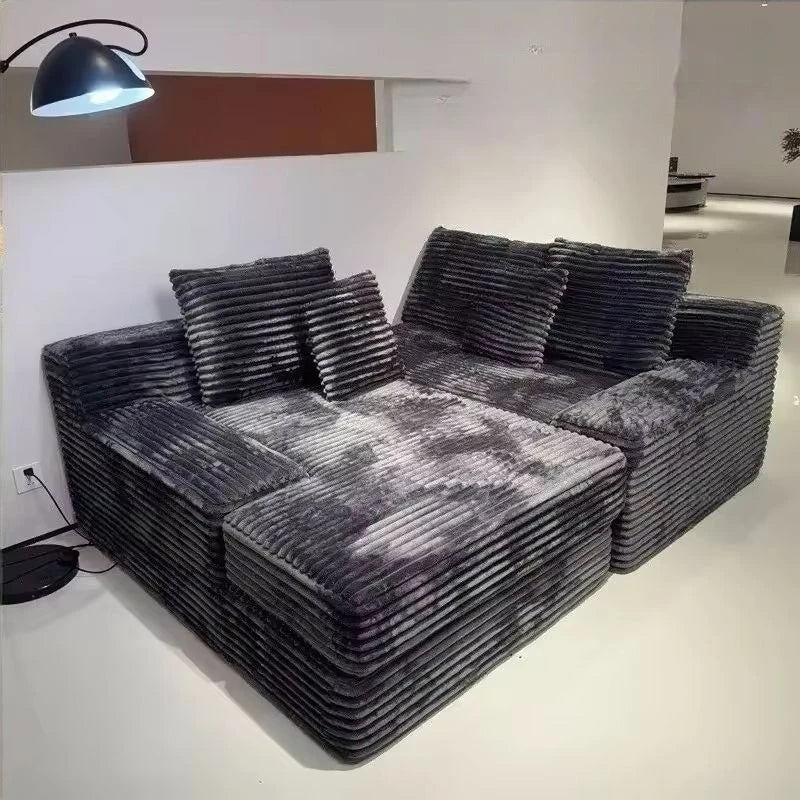 Living Room Nordic Compressed Sofa Minimalist Recliner Apartment Cinema Compressed Sofa Design Elegant Bank Home Furnitures