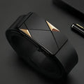 Stylish Men's PU Leather Belt - Fashion Belts for Daily Life, Leisure, Party, Festival, Work, and Business Automatic Buckle