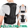Reinforced Belt Lumbar Column Posture Corrector Vest  Adjustable Back Support Strap Shoulder Spine Brace Neck Stretcher Trainer