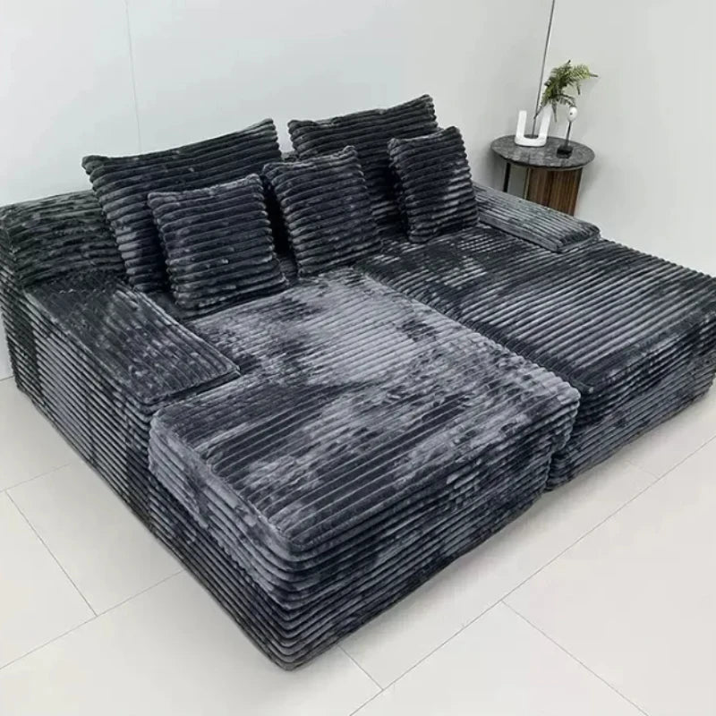 Living Room Nordic Compressed Sofa Minimalist Recliner Apartment Cinema Compressed Sofa Design Elegant Bank Home Furnitures