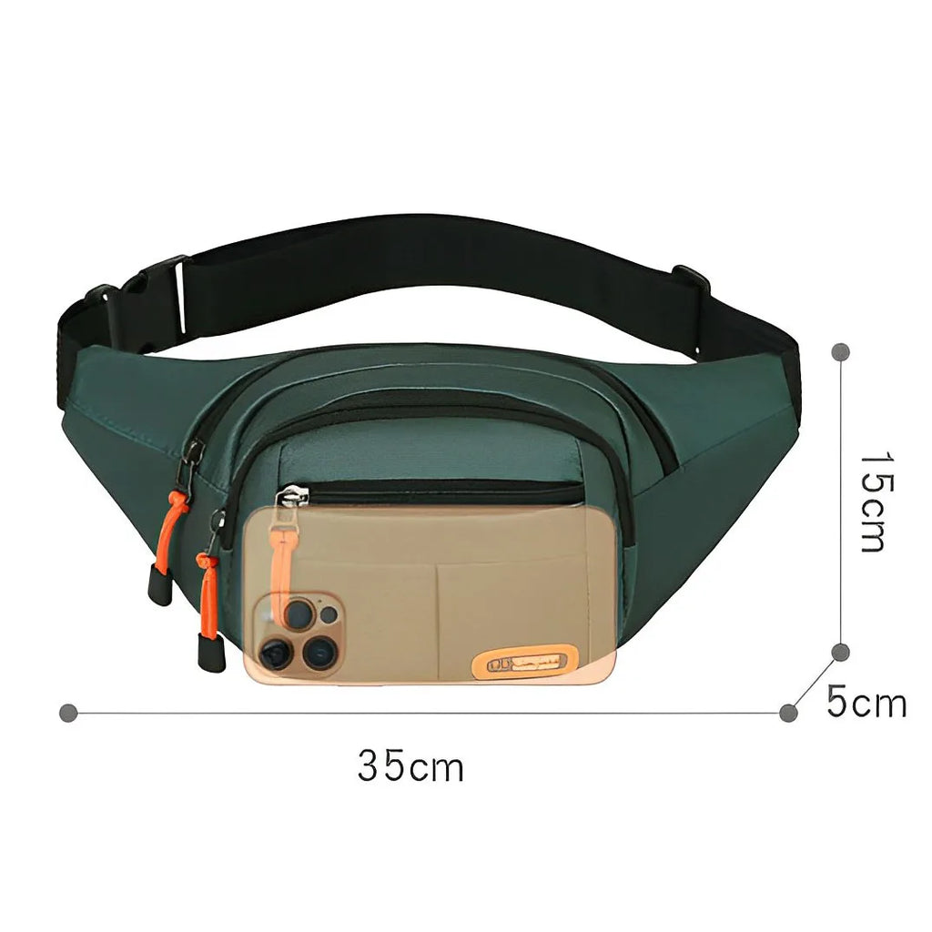 Oxford Waterproof Mobile Waist Bag for Men Women Multifunctional Large Capacity Fanny Pack Wear-resistant Riñoneras Para Hombre