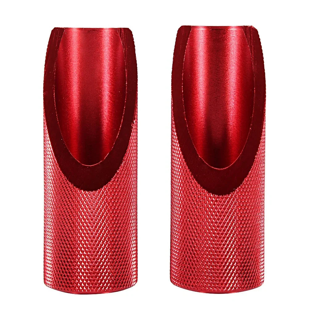 2pcs Motorcycle Aluminum Alloy Foot Pegs Footboard Accessories Fit for Honda(Red)