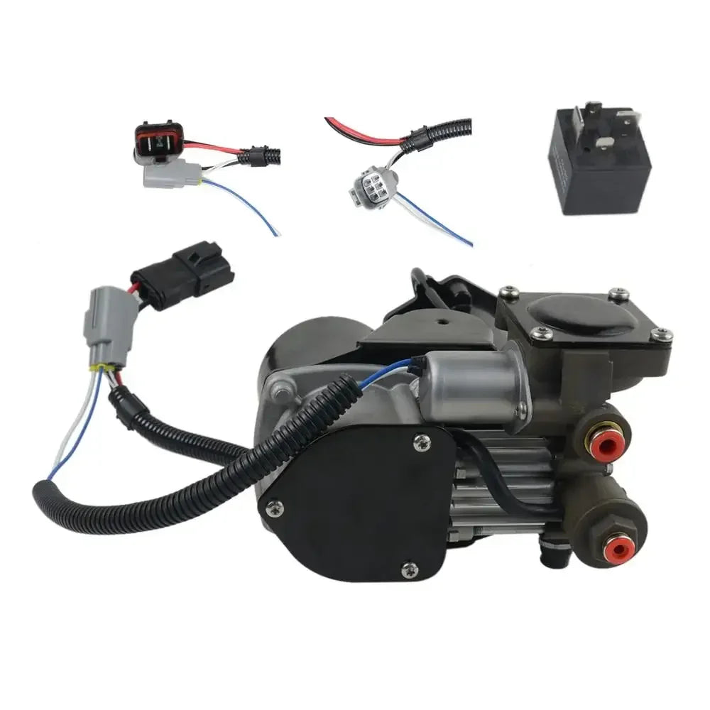 AP03 Hitachi Type Air Compressor Pump+Relay For Land Rover Range Rover Sport Discovery 3 4 LR3 LR4 LR023964 LR045251