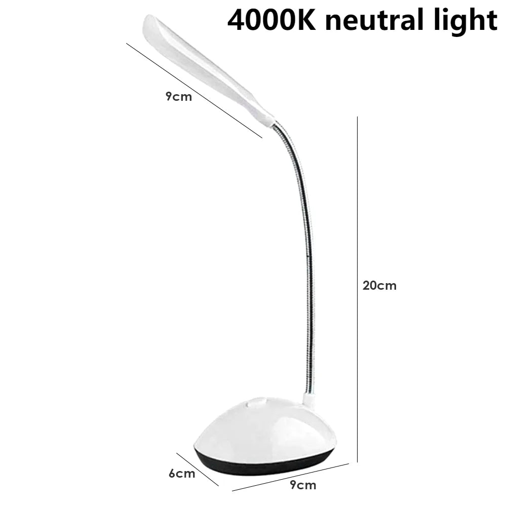 LED Desk Lamp with Calendar Temperature Clock Night Light USB Rechargeable Wireless Table Lamp Touch Control Camping Light