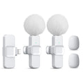SNZIYAG K10 Wireless Lavalier Microphone Portable Audio Video Recording Mini Microphone for iPhone Android PC Live Gaming Phone