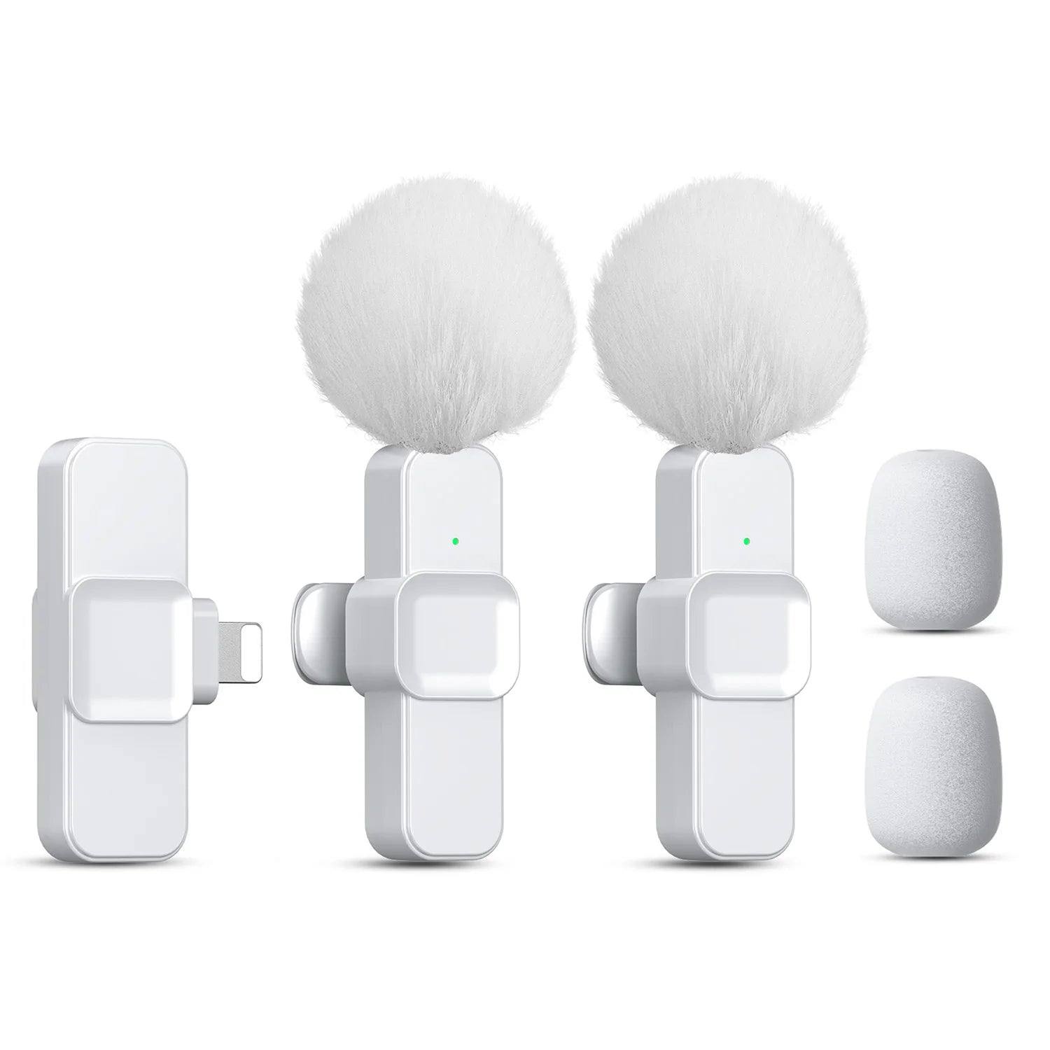 SNZIYAG K10 Wireless Lavalier Microphone Portable Audio Video Recording Mini Microphone for iPhone Android PC Live Gaming Phone