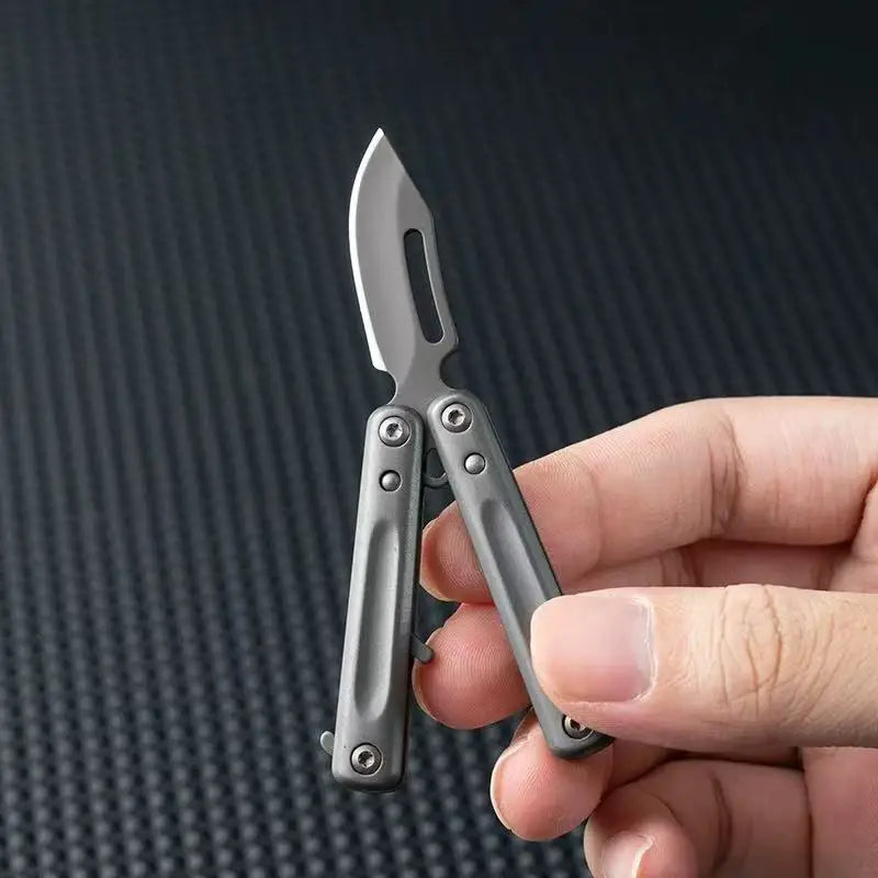 Mini Stainless steel Folding knife Portable Keychain Small Knife Sharp Fruit knife, Unboxing and Bottle Opener Tools