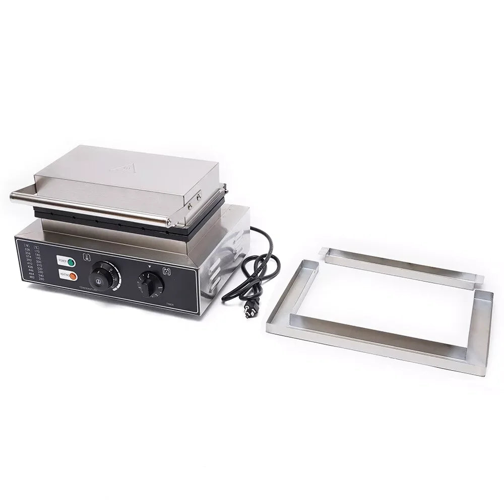 1550W Commercial Nonstick Waffle Maker 6 Sticks Electric Waffle Baker Machine