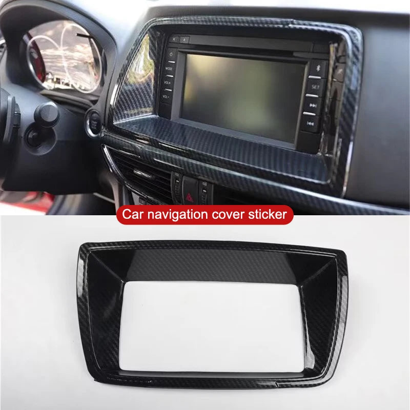 For Mazada 6 Atenza Car Steering Wheel Gear Shift Lever Panel Cover Decorative Sticker Plastic Interior Modification Accessories