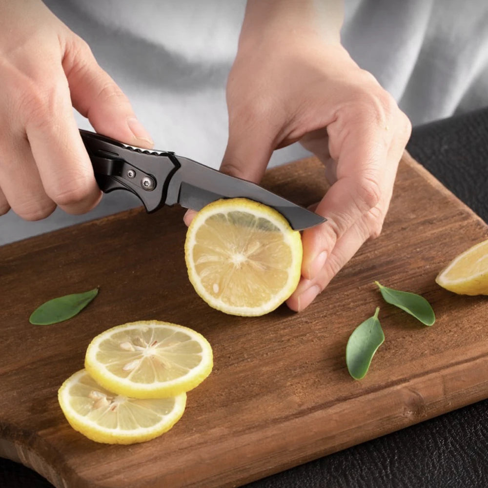 Stainless Steel Folding Knife Fillet Knife Fishing Boat Fishing Accessories with Easy To Carry Camping Meat Cutting PP Handle