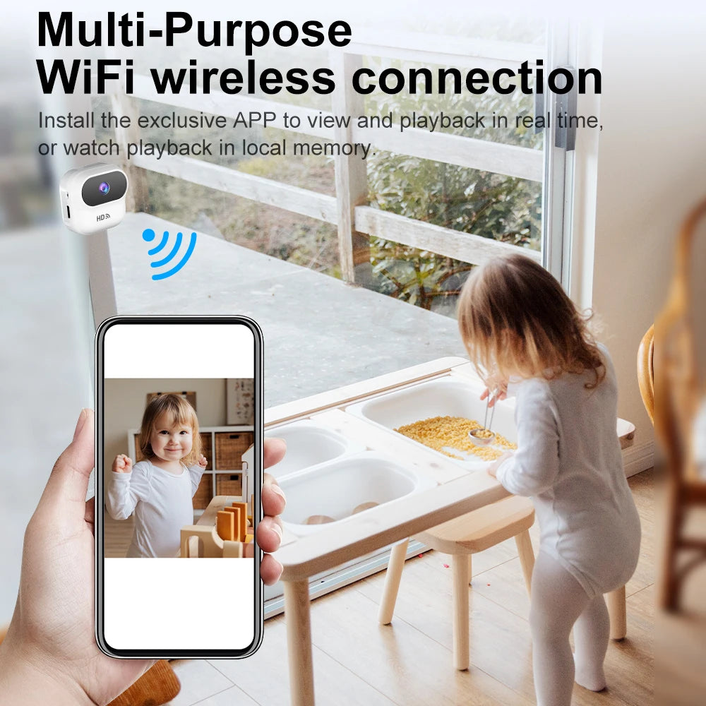 Ourlife A8 Mini Camera 1080P WiFi Smart Home Security Camera Monitor Camcorders Video Surveillance Camera With Motion Tracking