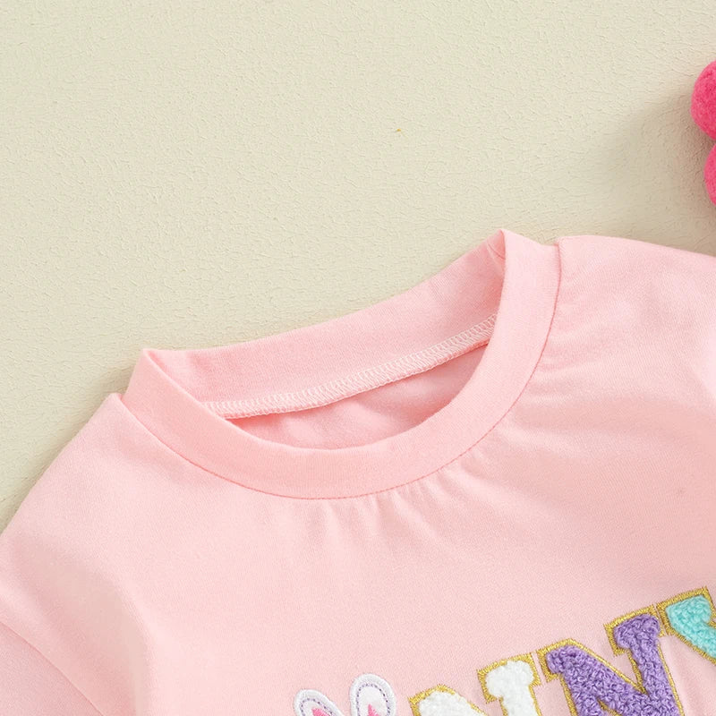 Toddler Girls Floral Print Ruffle Sleeve Romper Round Neck Button Closure Jumpsuit Summer Outfit for Baby Girls