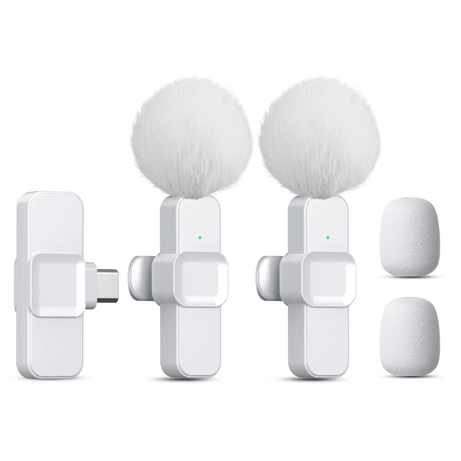 SNZIYAG K10 Wireless Lavalier Microphone Portable Audio Video Recording Mini Microphone for iPhone Android PC Live Gaming Phone