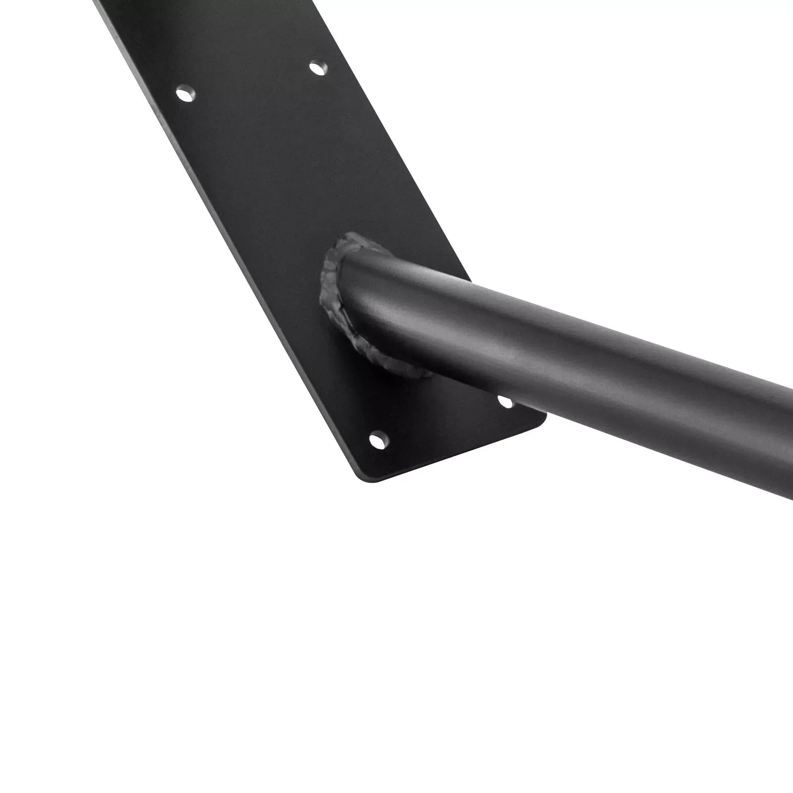 28 Inch Wall Mounted U Shaped Handrail for 1-3 Steps - 1.26" Tube Black Iron Stair Railing Handrails