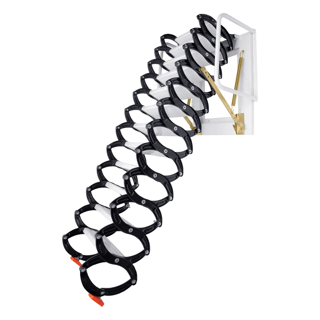 Folding Ladder Wall Mounted  Loft Ladder Building and Decorative House Attic Extension Ladder Alloy