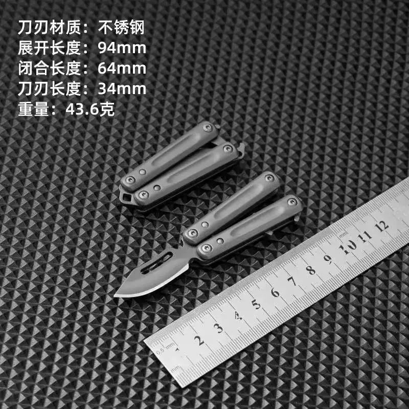 Mini Stainless steel Folding knife Portable Keychain Small Knife Sharp Fruit knife, Unboxing and Bottle Opener Tools