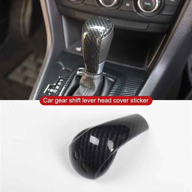 For Mazada 6 Atenza Car Steering Wheel Gear Shift Lever Panel Cover Decorative Sticker Plastic Interior Modification Accessories