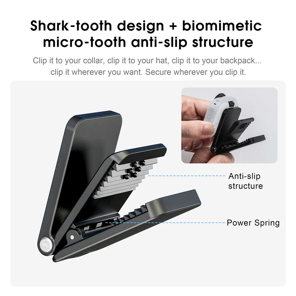 Backpack Clip Holder For Insta360 Go Ultra Quick Release Anti-shake Clip Magnetic Selfie Stick Holder Sports Camera Accessories