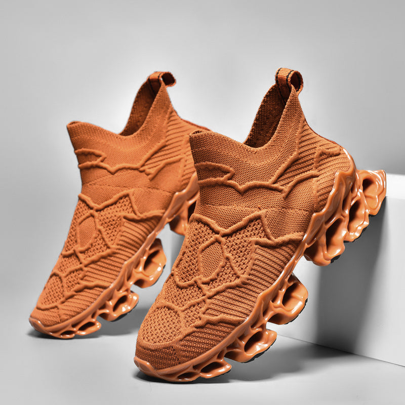 [Breathable Running Sneakers] Breathable Shock Absorbing Men's Running Race Blade Sneakers | Assorted Colors