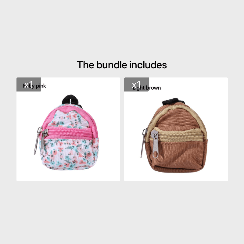 [LABUBU Mini Doll Bag] LABUBU Mini Doll Bag | 30CM 1/6 BJD Backpack | Doll House Decoration Toy Accessories Gift for Halloween Christmas