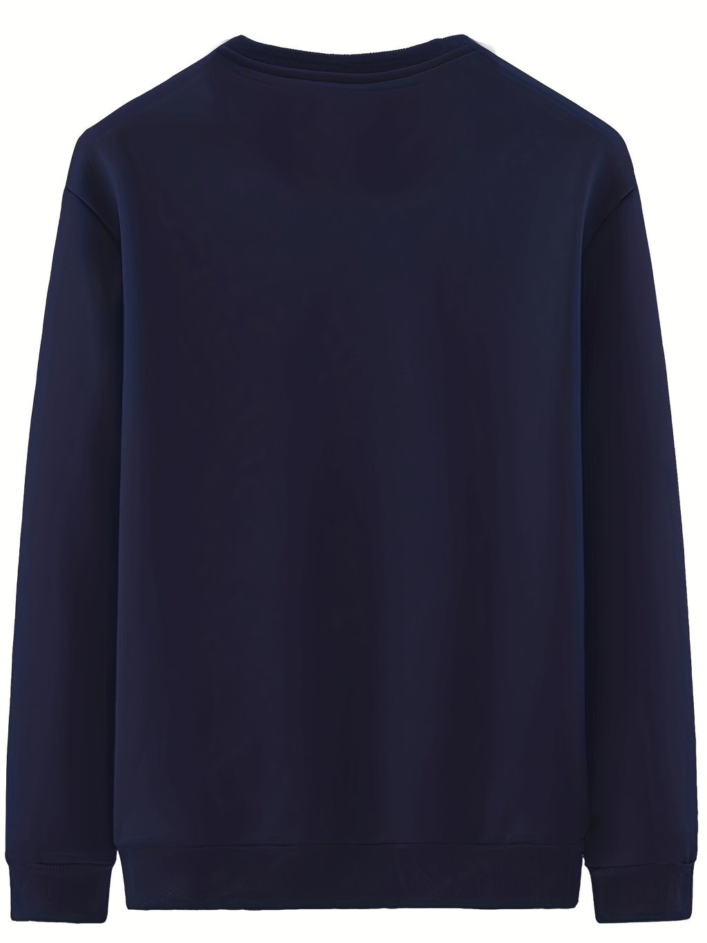 New Men's Casual Fashionable Solid Color Crew Neck Sweatshirts For Autumn And Winter