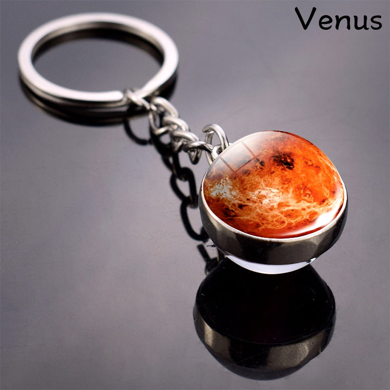 Solar System Eight Planets Keychain